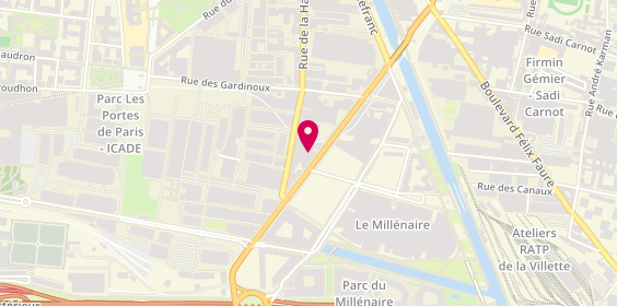 Plan de C'm Paris, 73 avenue Victor Hugo, 93300 Aubervilliers