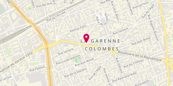Plan de A 2 Mains A 2 Pieds, 74 Bis Rue Sartoris, 92250 La Garenne-Colombes