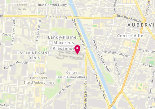 Plan de Groupe Triomphe Chaussures, 8 Rue de la Haie Coq, 93300 Aubervilliers