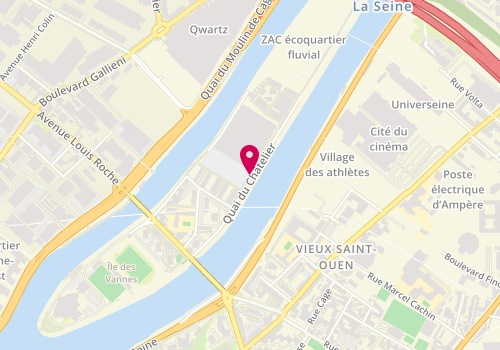 Plan de Nike, 8 Quai du Chatelier, 93450 L'Île-Saint-Denis