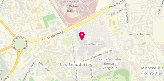 Plan de Delaveine, Centre Commercial Carrefour Beausevran
Route des Petits Ponts, 93270 Sevran