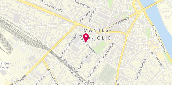 Plan de Dream Team, 36 Rue de Lorraine, 78200 Mantes-la-Jolie