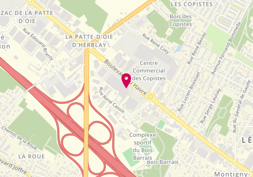 Plan de Intersport, 2 Rue René Cassin, 95220 Herblay-sur-Seine