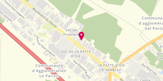 Plan de La Halle Chaussures & Maroquinerie, Zone Aménagement de la Pate d'Oie
248 Boulevard du Havre, 95220 Herblay-sur-Seine