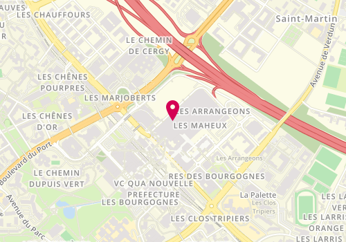 Plan de Edji, Avenue des 3 Fontaines Centre Commercial Les 2 Fontaines, 95003 Cergy