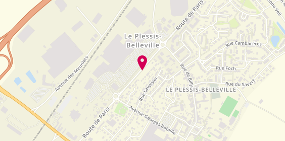 Plan de La Halle, Centre Commercial Les Portes du Valois
Route de Paris, 60330 Le Plessis-Belleville