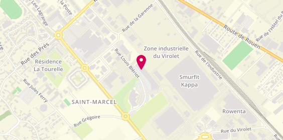 Plan de Distri-Center, 10 Rue Louis Blériot, 27950 Saint-Marcel