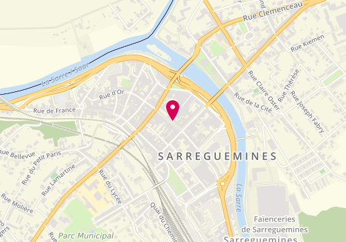 Plan de Pimkie, 12 Rue Sainte-Croix, 57200 Sarreguemines