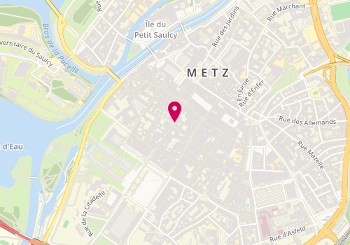 Plan de Petit Bateau, 8 Rue Clercs, 57000 Metz