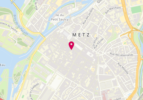 Plan de Mégasport, 2 Rue des Clercs, 57000 Metz