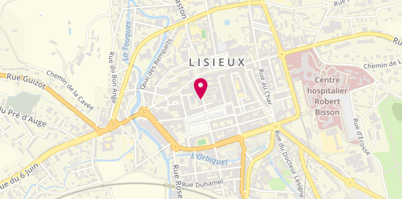 Plan de Jennyfer, 10-12 Rue des Mathurins, 14100 Lisieux