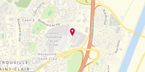 Plan de Promod, Centre Commercial Saint Clair Quartier Val, 14200 Hérouville-Saint-Clair