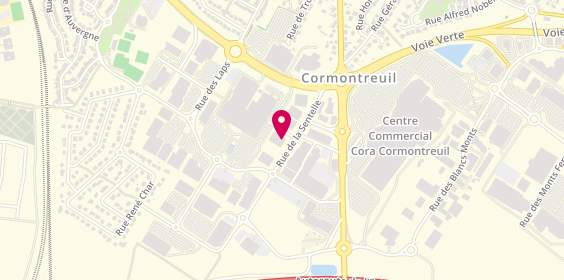 Plan de Chausséa Reims - Cormontreuil, 16 Rue de la Sentelle, 51350 Cormontreuil