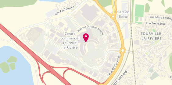 Plan de Jules Brice, Centre Commercial Carrefour
avenue Gustave Picard, 76410 Tourville-la-Rivière