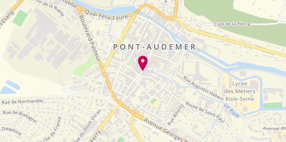 Plan de Le Chauss'pied, 12 Rue Thiers, 27500 Pont-Audemer