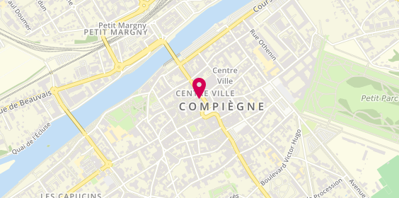 Plan de JEF Chaussures Compiègne, 42 Rue Solférino, 60200 Compiègne