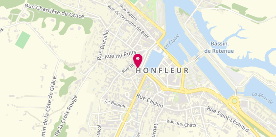 Plan de La Halle, 19 Rue du Dauphin, 14600 Honfleur