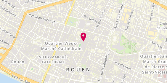 Plan de Geox Rouen, 21 Rue Ganterie, 76000 Rouen