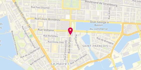 Plan de La P'tite Dockée, 152 Rue de Paris, 76600 Le Havre