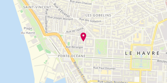 Plan de Océane Chaussures, 21 Rue Louis Philippe, 76600 Le Havre