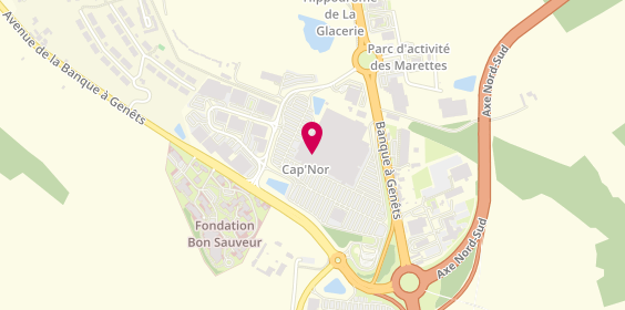 Plan de Devred, Centre Commercial Cotentin avenue de la Banque à Genêts, 50470 Cherbourg-en-Cotentin