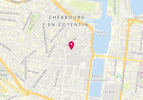 Plan de Passion Chaussure, 19 Rue du Commerce, 50100 Cherbourg-en-Cotentin