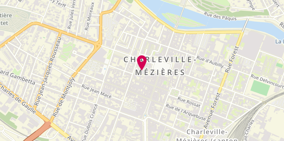Plan de YERNAUX Gérard, 12 Rue du Théatre, 08000 Charleville-Mézières