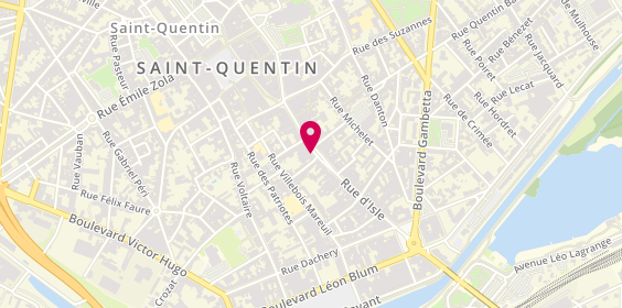 Plan de Zeeman Textielsupers, 36 Rue Isle, 02100 Saint-Quentin