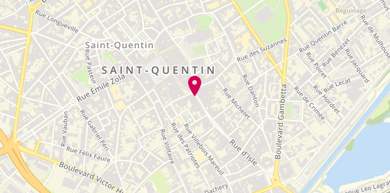 Plan de Fifth, 10 Rue Isle, 02100 Saint-Quentin
