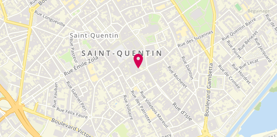Plan de Devred, 32 Rue de la Sellerie, 02100 Saint-Quentin
