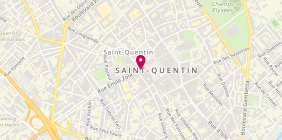 Plan de Les Pieds Sur Terre And Co, 9/11 Rue Emile Zola, 02100 Saint-Quentin