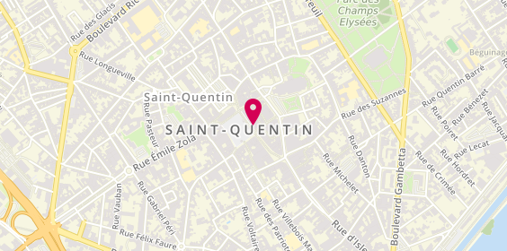 Plan de Chaussures Cadence, 12 place de l'Hôtel de Ville, 02100 Saint-Quentin