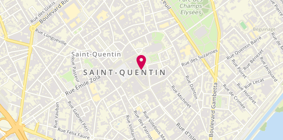 Plan de Caroll, 18 Rue des Toiles, 02100 Saint-Quentin