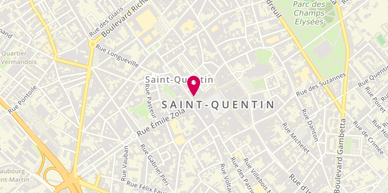 Plan de Chaussures Maurice Souffl, 10 Rue Emile Zola, 02100 Saint-Quentin
