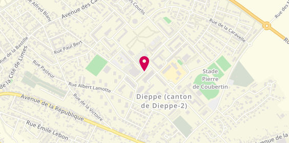 Plan de MONPROFIT Marlène, Centre Commercial
4 Place Henri Dunant, 76370 Dieppe