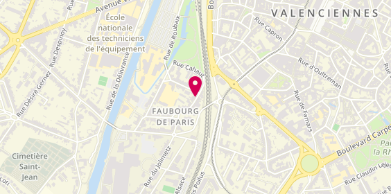 Plan de Showroom Nadera, 16 Rue du Faubourg de Paris, 59300 Valenciennes