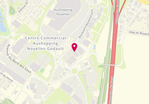 Plan de Chausséa Noyelles-Godault, Zone Commerciale Auchan Lieu-Dit le Rietz Trancheux, 62950 Noyelles-Godault