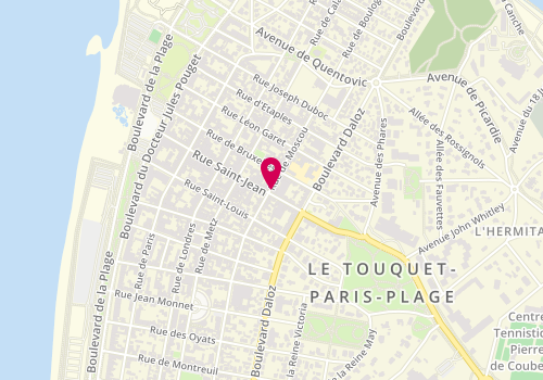 Plan de Chaussures Florence Kooijman, 75 Rue Saint-Jean, 62520 Le Touquet-Paris-Plage