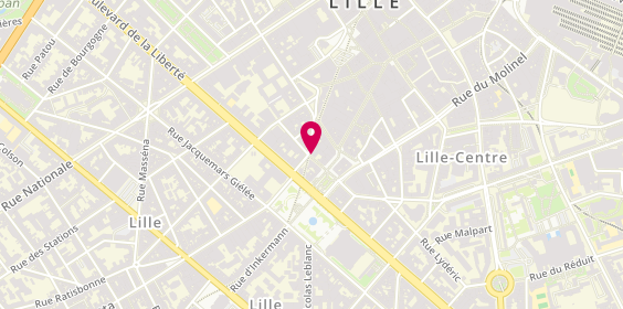 Plan de Le Comptoir Irlandais, 6 Rue Gombert, 59800 Lille