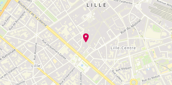 Plan de Foot Korner, 17 Rue de l'Hôpital Militaire, 59800 Lille