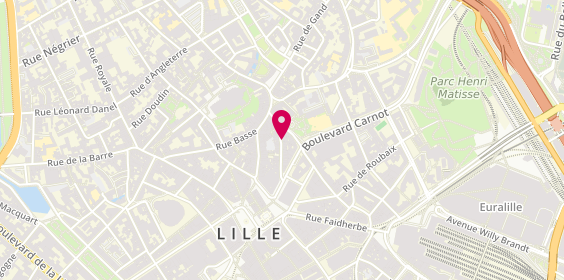 Plan de Supreme Store, 42 Rue de la Clef, 59800 Lille