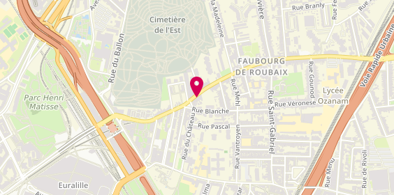 Plan de Faubourg des Marques, 98 Rue Faubourg de Roubaix, 59800 Lille