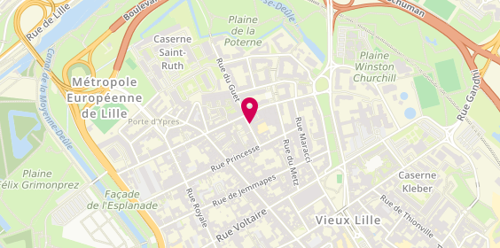 Plan de L'Atelier Lillois Cymbeline Lille, 8 Rue du Béguinage, 59000 Lille