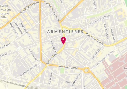 Plan de Societe Tricot, 8 Rue de Lille, 59280 Armentières
