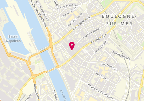 Plan de Courir, 17 Rue Victor Hugo, 62200 Boulogne-sur-Mer