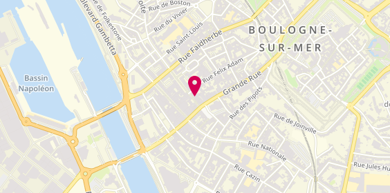 Plan de S2 Sneakers Specialist Boulogne-sur-mer, 18 Rue Adolphe Thiers, 62200 Boulogne-sur-Mer