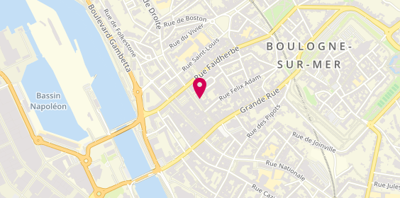 Plan de Jef Chaussures Boulogne-sur-Mer, 44 Rue Adolphe Thiers, 62200 Boulogne-sur-Mer