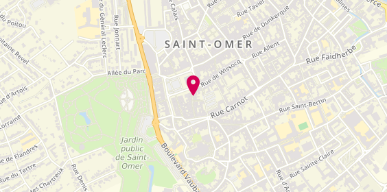 Plan de Jef Chaussures Saint-Omer, 10-12 Rue des Clouteries, 62500 Saint-Omer